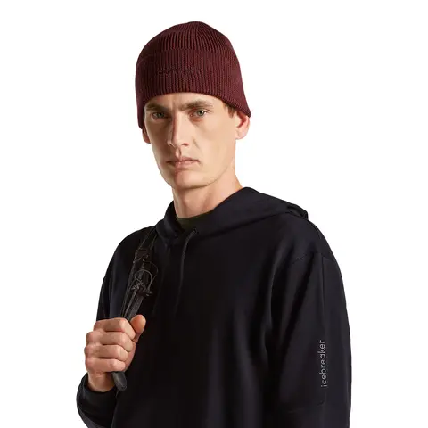 Lue Icebreaker Merino Toque Beanie ZincBlue