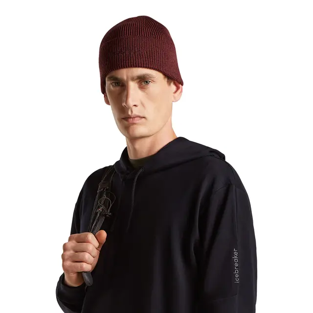 Lue Icebreaker Merino Toque Beanie ZincBlue 