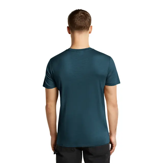 Skjorte til herre S Icebreaker Merino TechLite Tee M S Abyss 