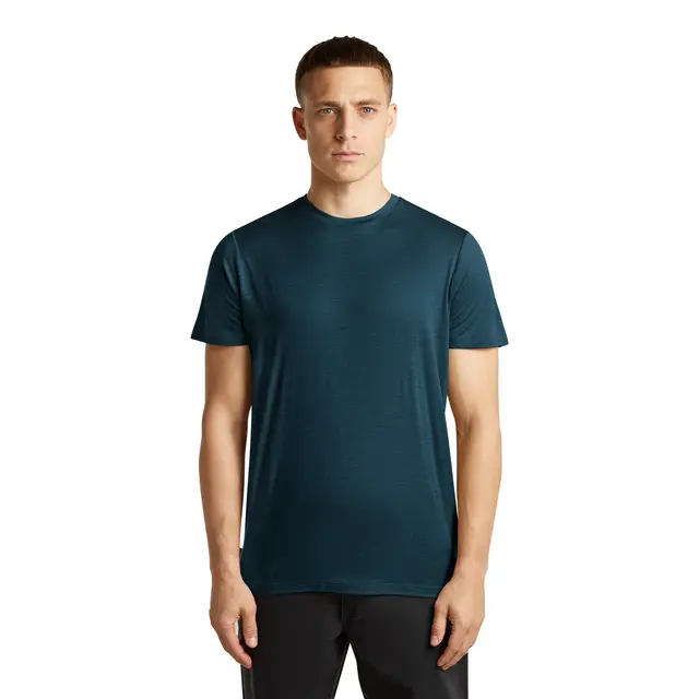 Skjorte til herre S Icebreaker Merino TechLite Tee M S Abyss 