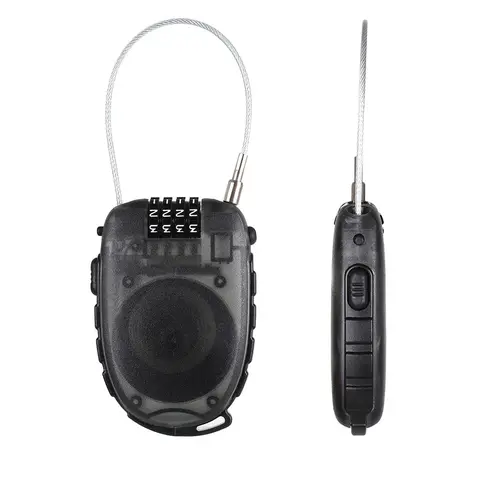 Kodelås med vaier Lifeventure Cable Lock Black