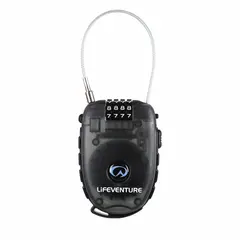 Kodelås med vaier Lifeventure Cable Lock Black