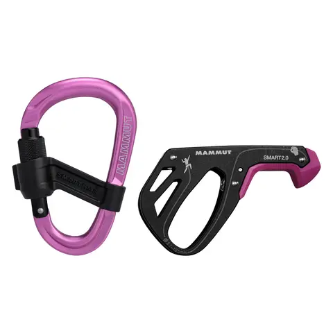 Halv-automatisk taubrems og karabiner Mammut Smart 2 Belay Package 0139