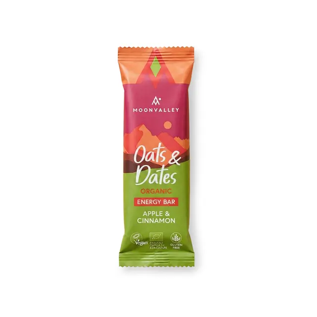 Energibar Moonvalley Energibar Eple og kanel 50 g 