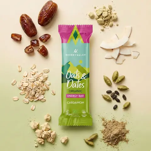 Energibar Moonvalley Energibar Kardemomme 50 g