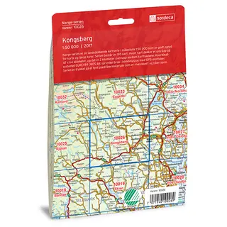 Kongsberg Nordeca Norge 1:50 000 10026
