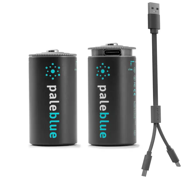 USB-batterier C Pale Blue USB Rechargeable C 2 pk. 