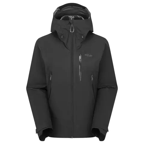 Skalljakke til dame Rab Downpour Mountain Jacket W Black