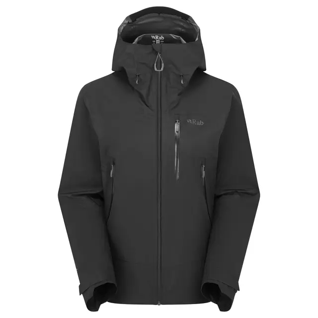 Skalljakke til dame M Rab Downpour Mountain Jacket W 12 Black 