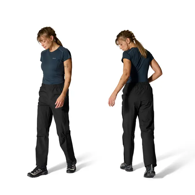 Skallbukse til dame XS Rab Firewall Pants Short W 8 Black 