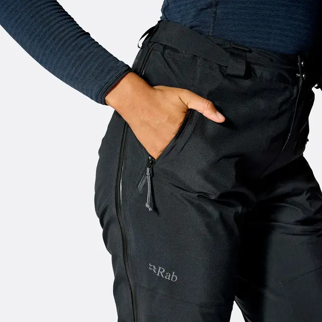 Skallbukse til dame M Rab Latok GTX Pants W 12 BLK 
