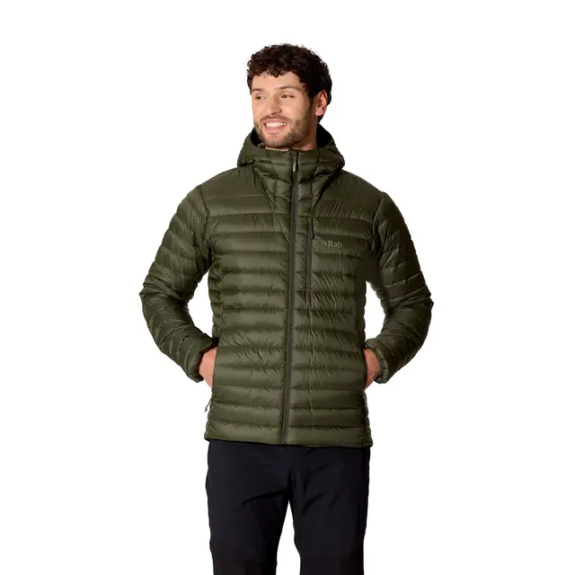 Dunjakke til herre Rab Microlight Alpine Hoody M ARM 