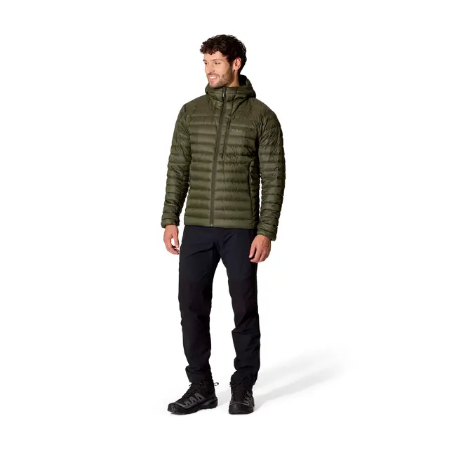 Dunjakke til herre Rab Microlight Alpine Hoody M ARM 