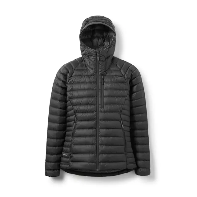 Dunjakke til dame S Rab Microlight Alpine Jacket W 10 BlackG 