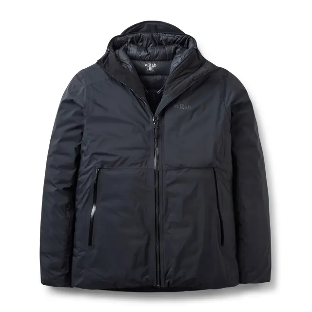 Dunjakke til herre S Rab Microlight Shield Jacket M S BLK 