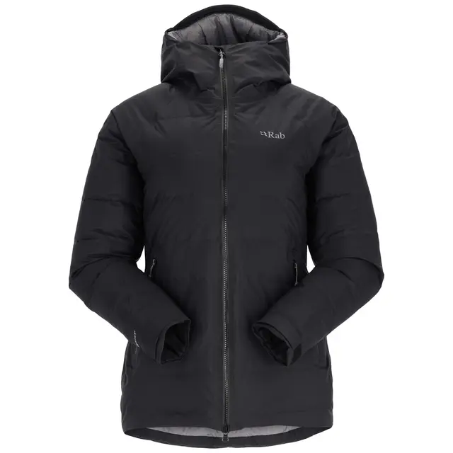 Dunjakke til dame S Rab Valiance Jacket W 10 Black 