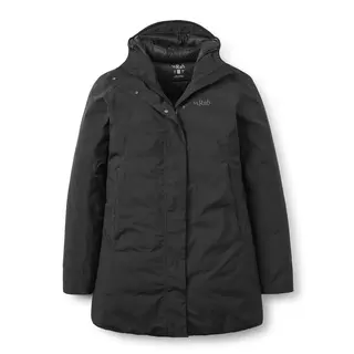 Parkas til dame Rab Valiance Parka W BLK